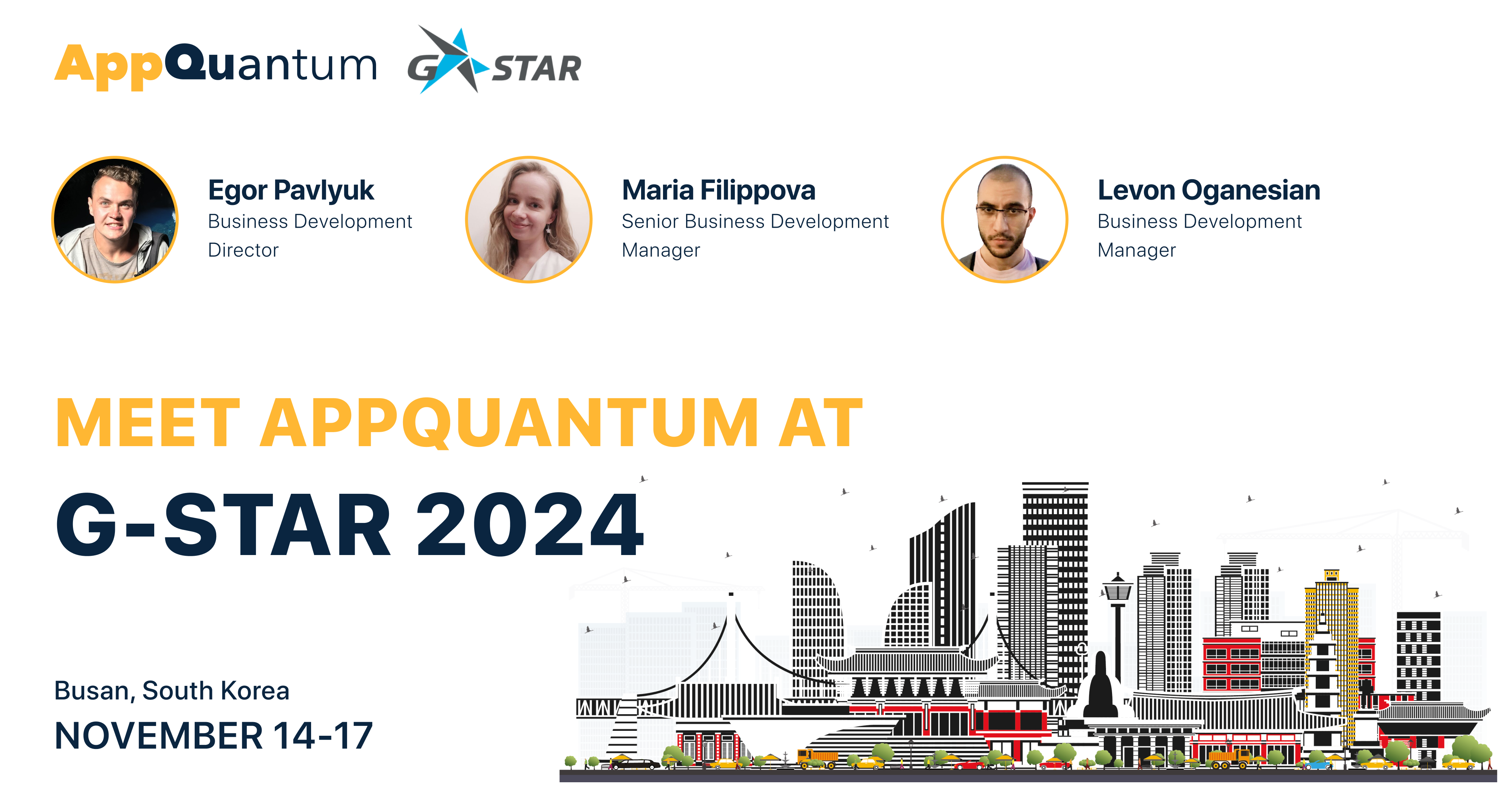 Meet AppQuantum at G-STAR 2024!